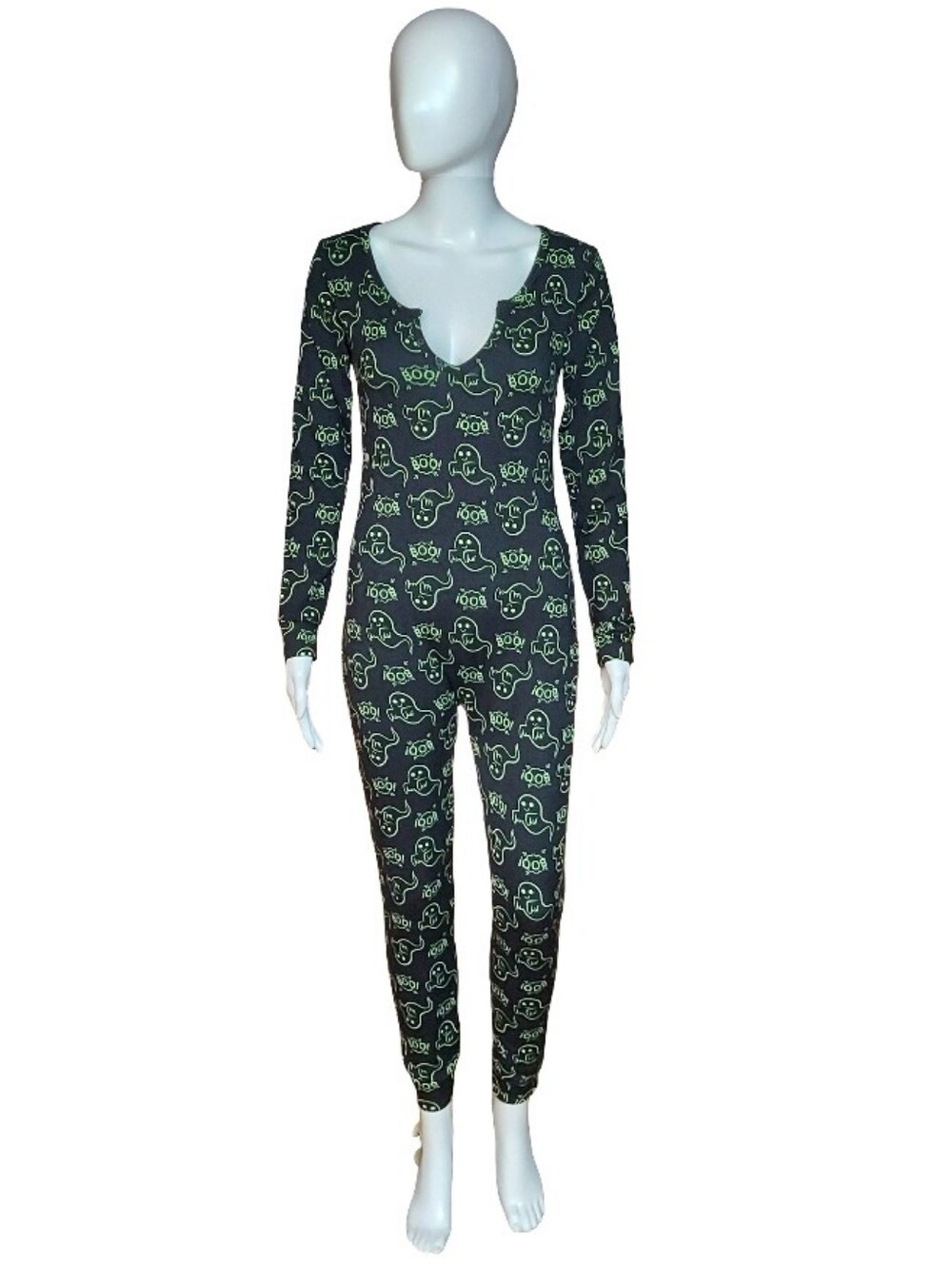 ShoSho Halloween Boo Ghost One Piece Pajamas